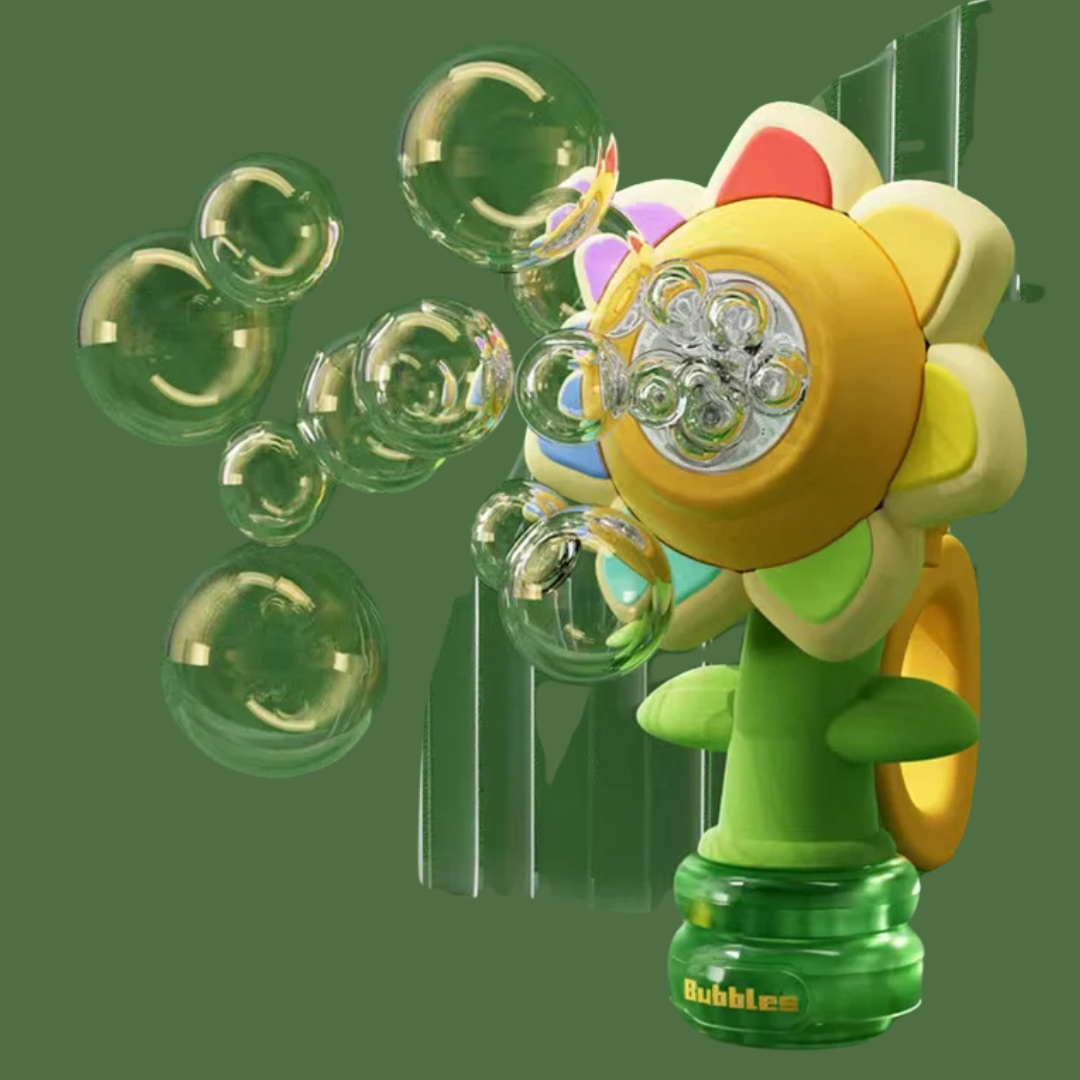 Kletshuts™ SunflowerBubble - Automatisk Solsikke Boble Blæser Maskine Legetøj