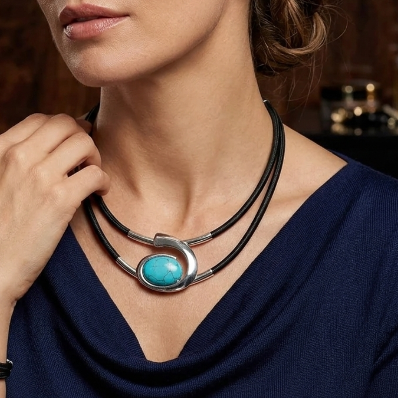 Jewelance™ SpiralNecklace 1+1 GRATIS: Vintage Bohemian Spiral Halskjede Og Armbånd