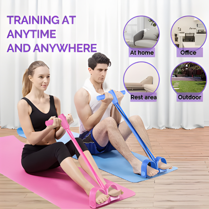 BandTrainer 1+1 GRATIS: Elastisk Lett-Å-Bære Fitness Pedalbåndtrener