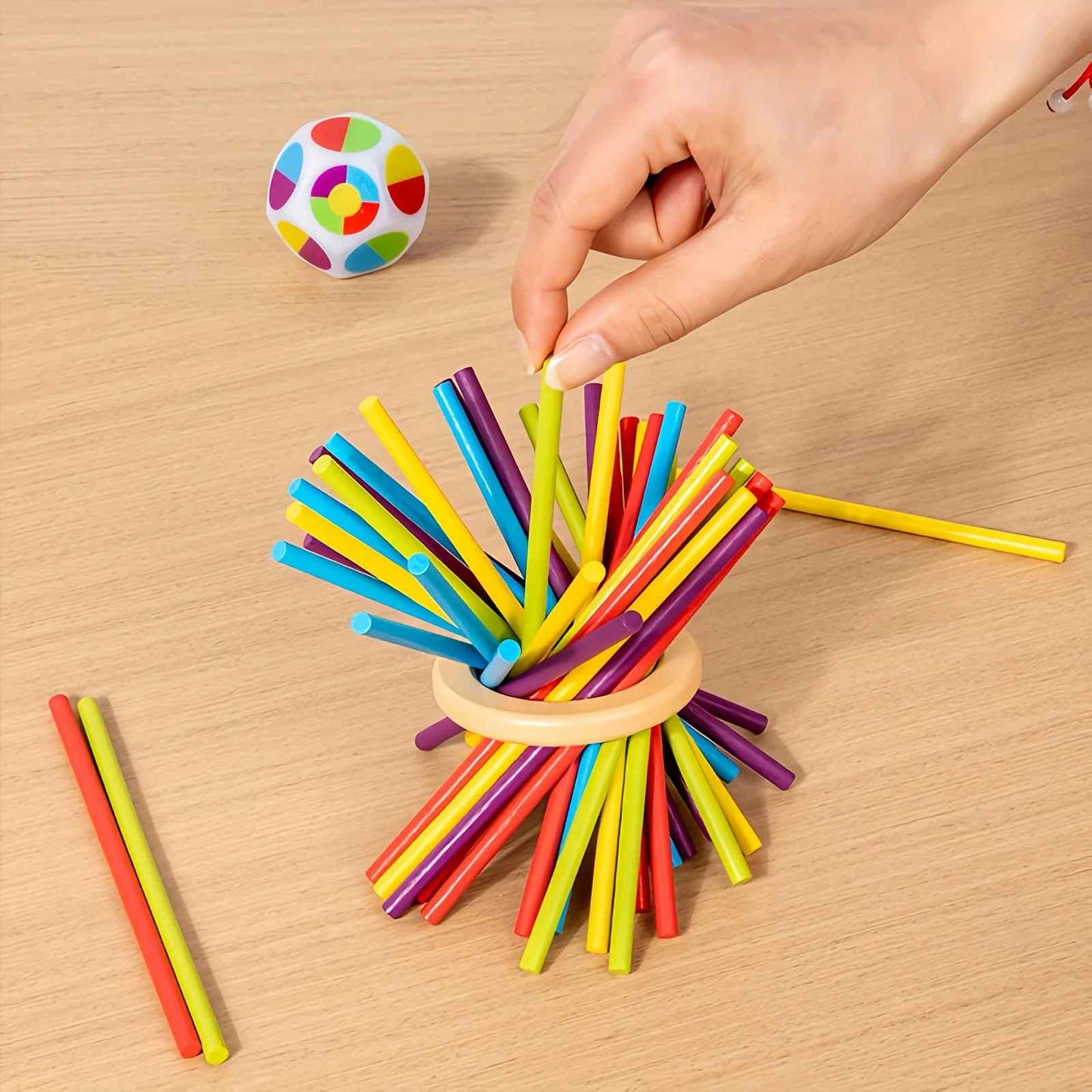 Kletshuts™ StickTower: Klassisk Montessori-inspirert stikktårn stablingsspill