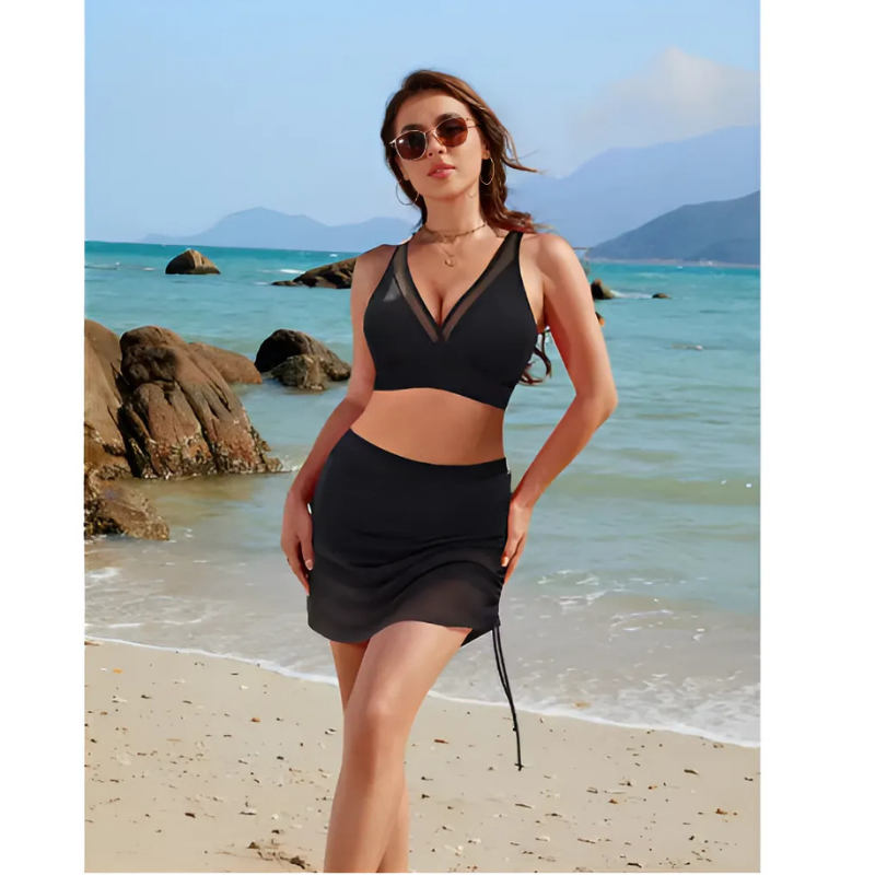Icone™ BikiniSet: Komfortabelt og stilfullt badetøy i mesh 2-delt sett