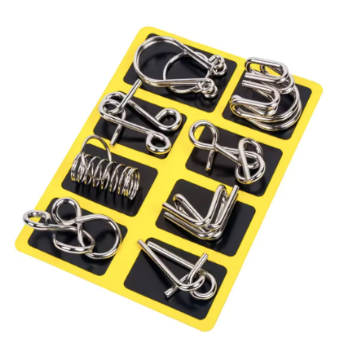 Kletshuts™ MetalPuzzles: Barn Hjernegåter Metall Puslespill Sett