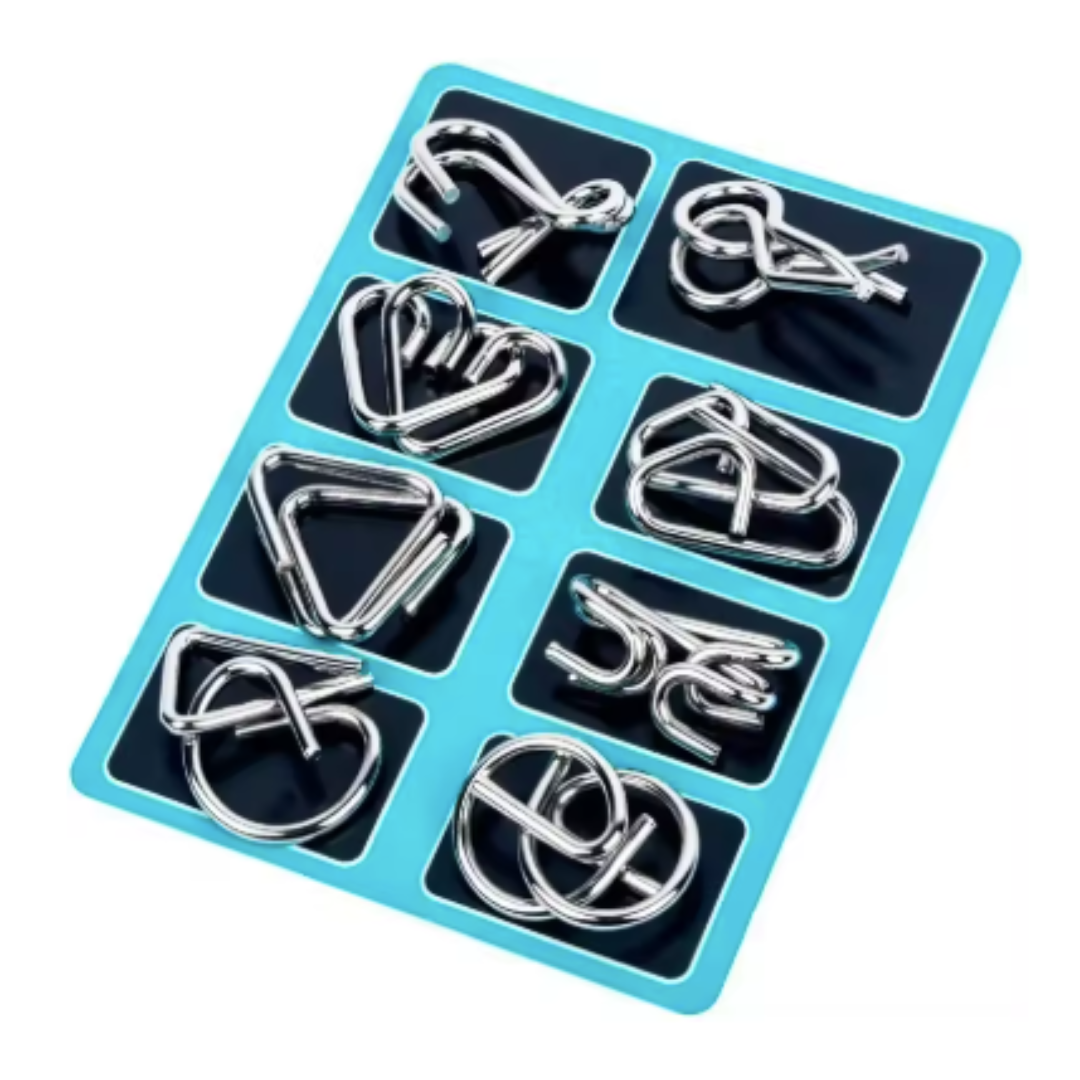 Kletshuts™ MetalPuzzles: Barn Hjernegåter Metall Puslespill Sett