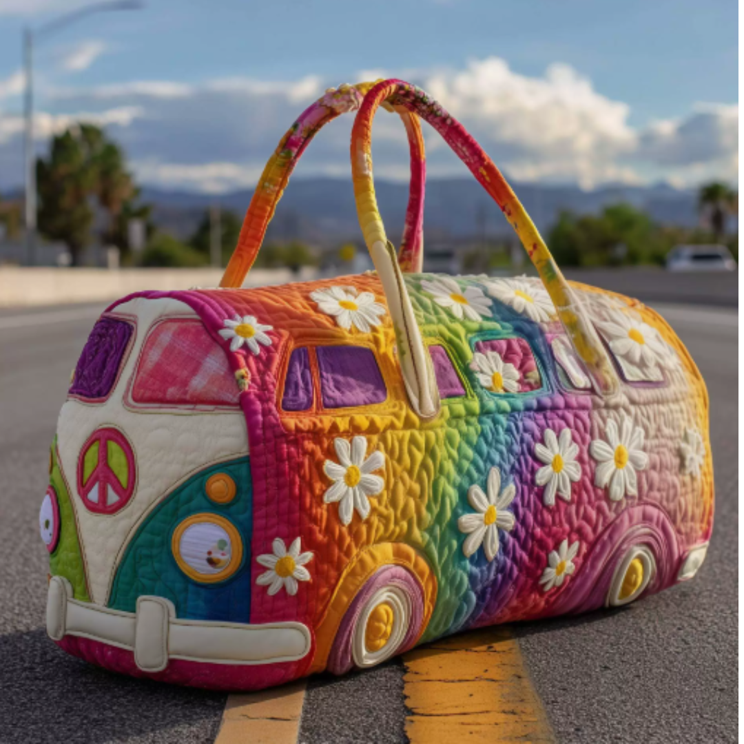 Icone™ DuffleBag: Levende Hippie Stil Multifunktionel Rejse Duffletaske