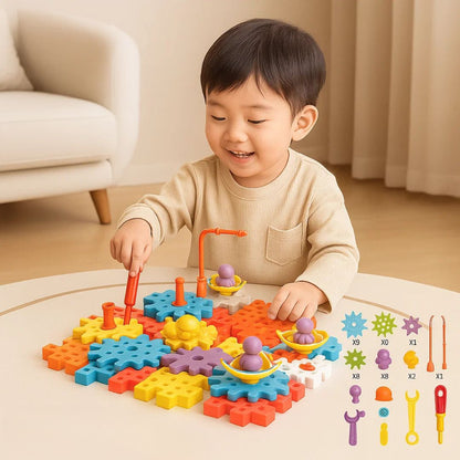 Kletshuts™ GearPuzzle: Fantastisk Interaktivt 3D Utstyr Puslespill Spillsett