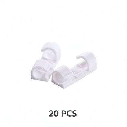 GlideHold® WireClamps 1+1 GRATIS: Selvklæbende Nem Kabelorganisering Trådklemmer