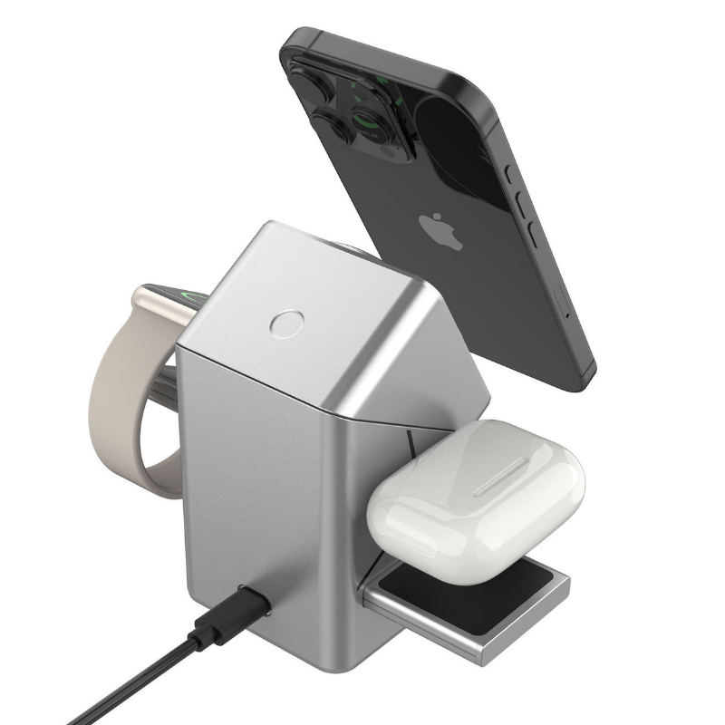 ChargingDock - 3 I 1 Magnetisk Trådløs Hurtig Opladnings Roterbar Dock