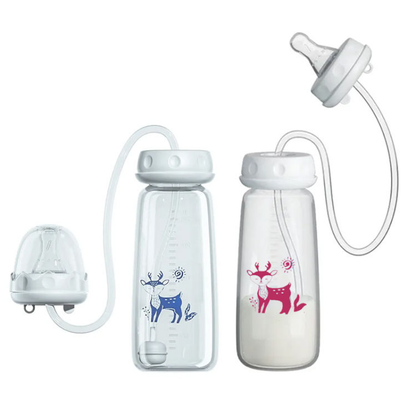 Kletshuts™ BabyBottle: Håndfri Nem-Fodrings Babyflaske Sæt
