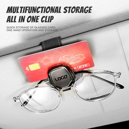 EyewearClip™ 1+1 GRATIS - Premium Sikker Semsket Skinn Solskjerm Brilleklemme