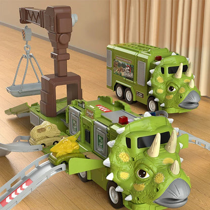 Kletshuts™ DinoTruck: Dinosaur Lastebil Lekesett Med Lys Og Musikk