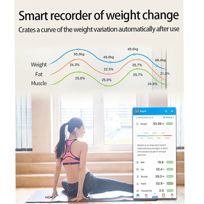 DigitalScale: Højpræcisions Smart Kropsvægt Monitor Digital Vægt