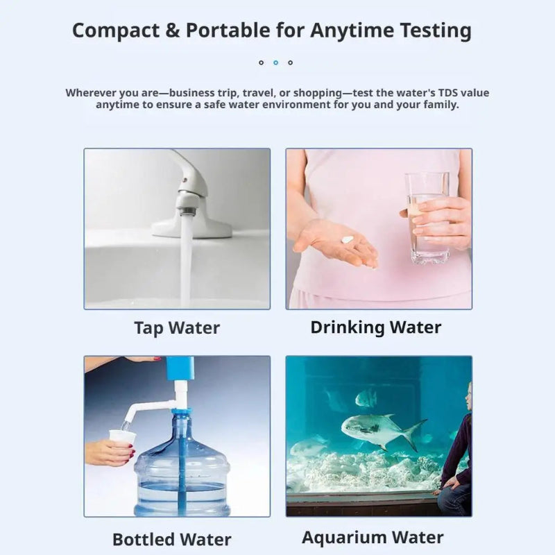 Globetrek° WaterTester 1+1 GRATIS: Øjeblikkelig Renhed Opdagelse Vand Kvalitet Tester Værktøj