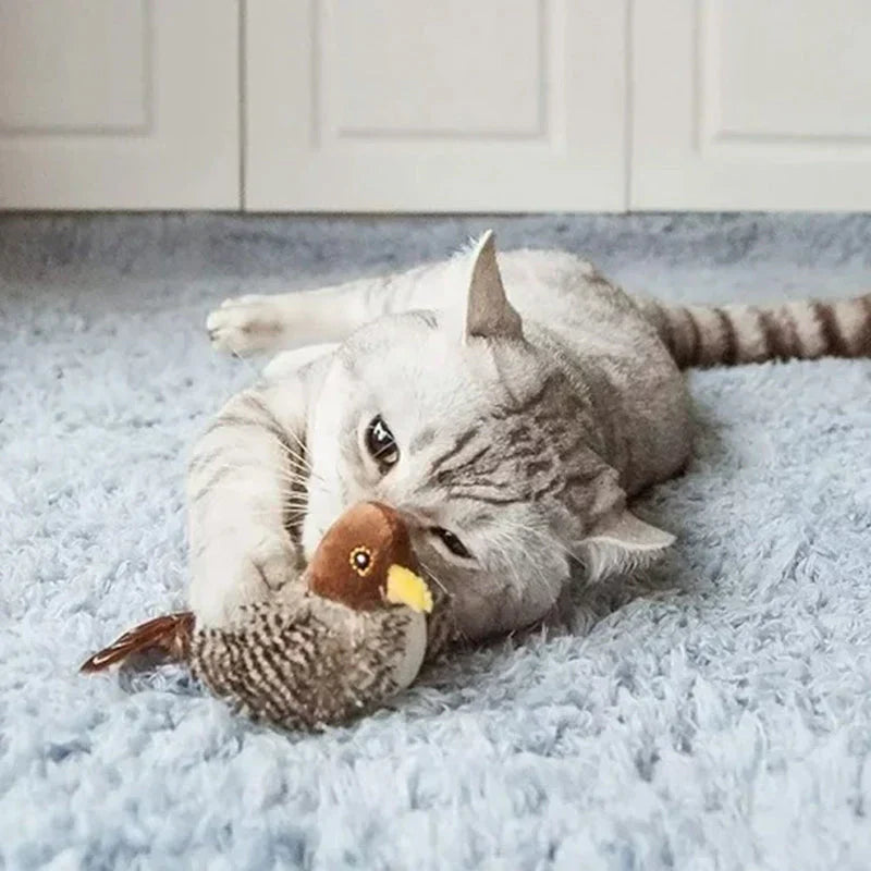 Catfri® BirdToy: Interaktiv Kvitrende Fugleleke Til Katter