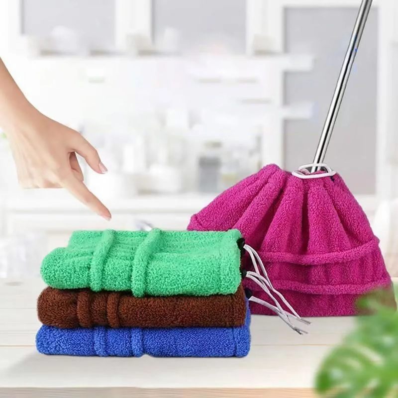 Cleaner Pro° BroomCover 2+2 GRATIS: Multi-Formål Vaskbar Støv Klud Kost Dække