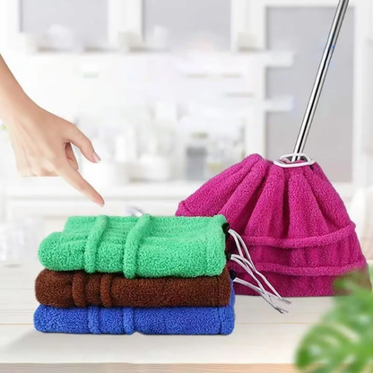 Cleaner Pro° BroomCover 2+2 GRATIS: Multi-Formål Vaskbar Støv Klud Kost Dække