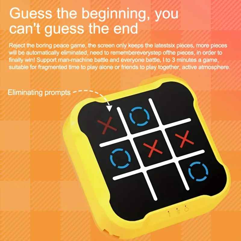 Kletshuts™ FunTicTacToe: Interaktivt Elektronisk Tic-Tac-Toe-spill For Alle Aldre