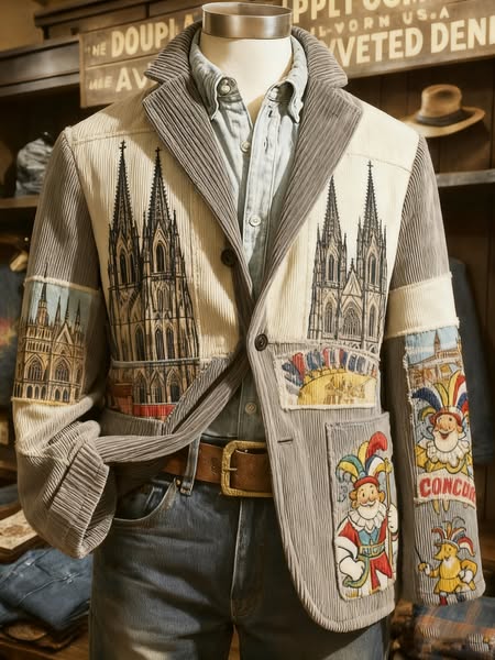 Icone™ VintageJacket: Stilfull Herre Casual Klassisk Vintage Jakke