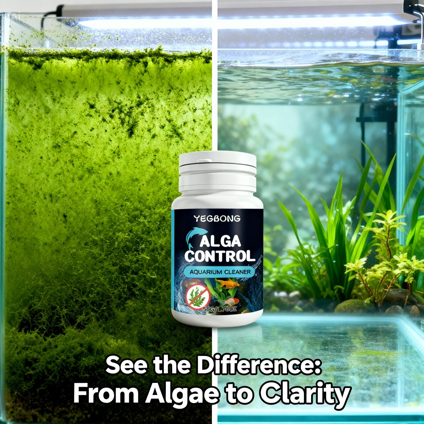 Cleaner Pro° AquariumCleaner 1+1 GRATIS: Avanceret Hurtigvirkende Dybderensende Akvarierens