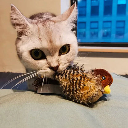 Catfri® BirdToy: Interaktiv Kvitrende Fugleleke Til Katter