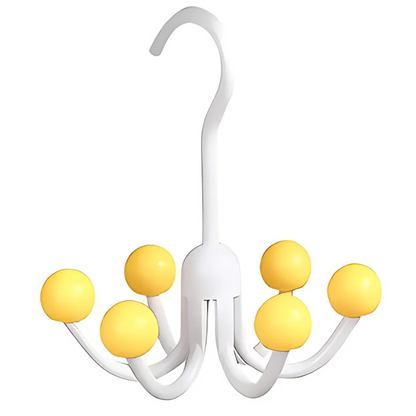 GlideHold® HangerHooks: 360° Roterbar 6-klo Kroker Skapsorganisering Henger