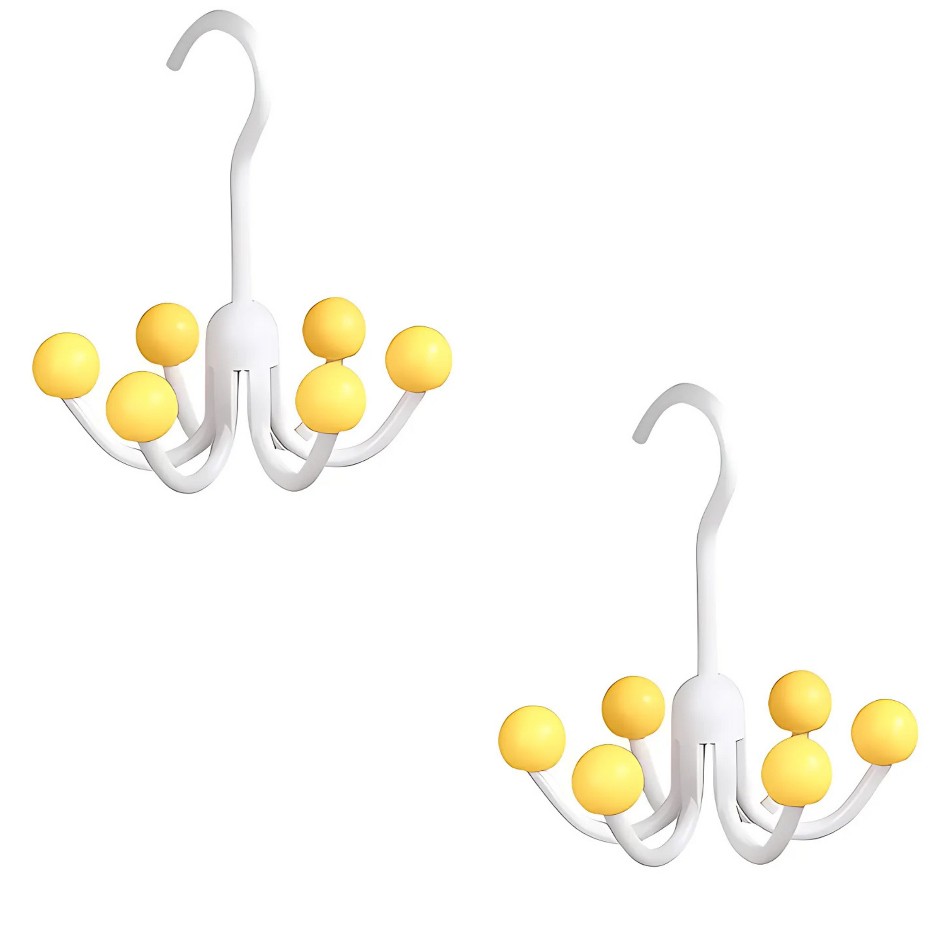GlideHold® HangerHooks: 360° Roterbar 6-klo Kroker Skapsorganisering Henger