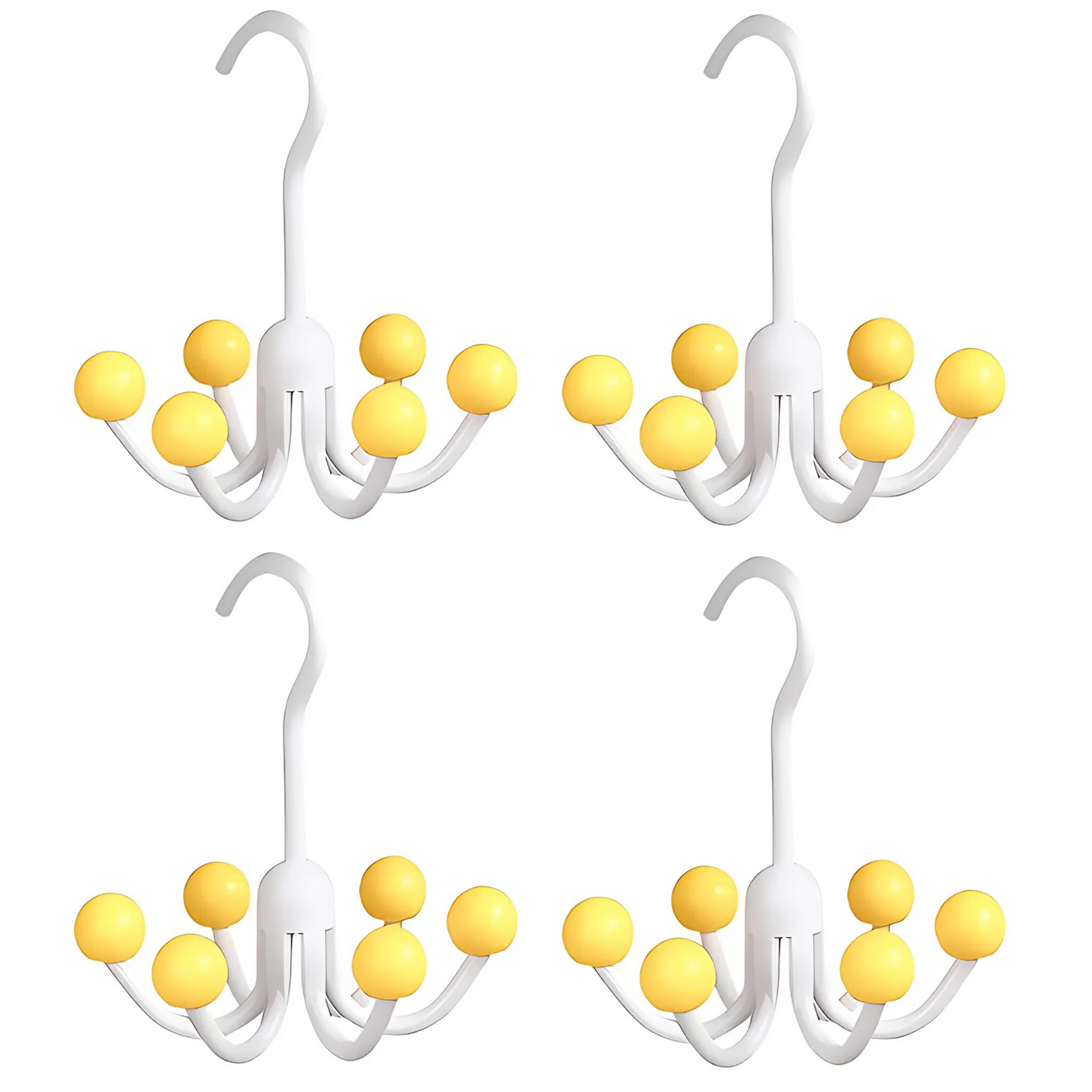 GlideHold® HangerHooks: 360° Roterbar 6-klo Kroker Skapsorganisering Henger