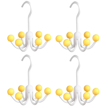 GlideHold® HangerHooks: 360° Roterbar 6-klo Kroker Skapsorganisering Henger
