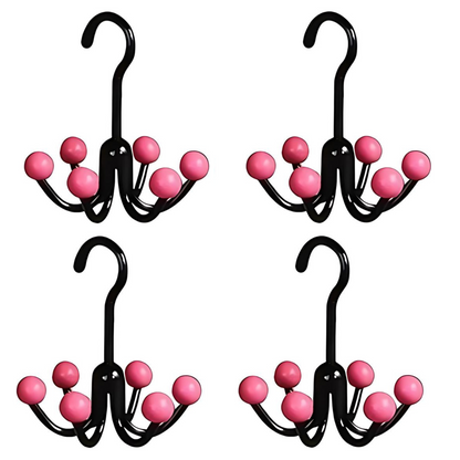 GlideHold® HangerHooks: 360° Roterbar 6-klo Kroker Skapsorganisering Henger