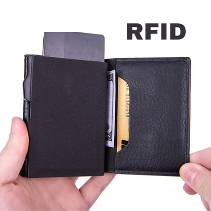 Icone™ CardHolder: Automatisk Slank Pop-up Kortholder Og Lommebok