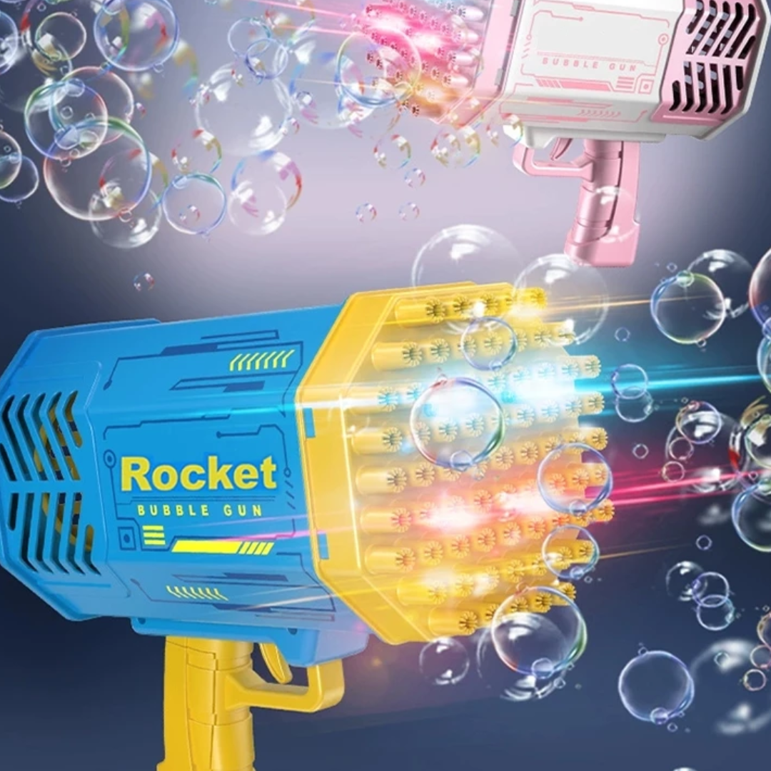 Kletshuts™ BubbleGun – Automatisk Såpe Rakett Boble Pistol Blåser Leketøy