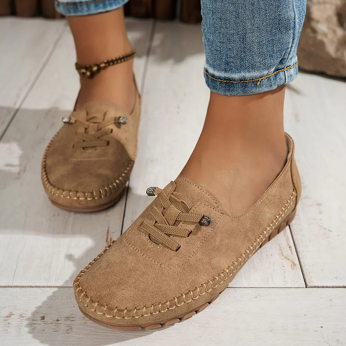Happy™ BoatShoes: Premium Komfort Slip-on Mokkasin Båt Sko