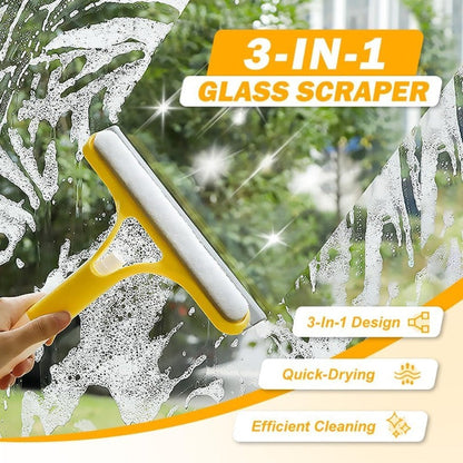 Cleaner Pro° GlassCleaner 1+1 GRATIS: Ultimat 3-i-1 Glassrenser Verktøy