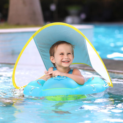 Kletshuts™ BabyFloat: Babybassengflyter med innebygd solskjerm
