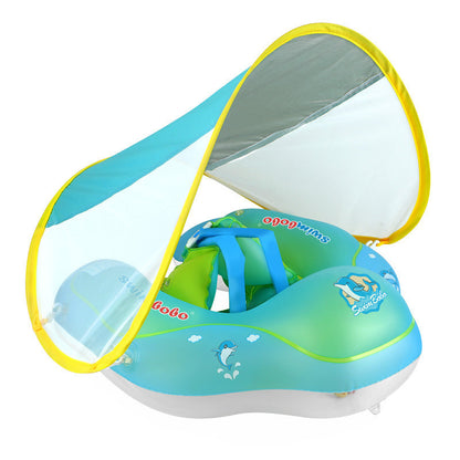 Kletshuts™ BabyFloat: Babybassengflyter med innebygd solskjerm