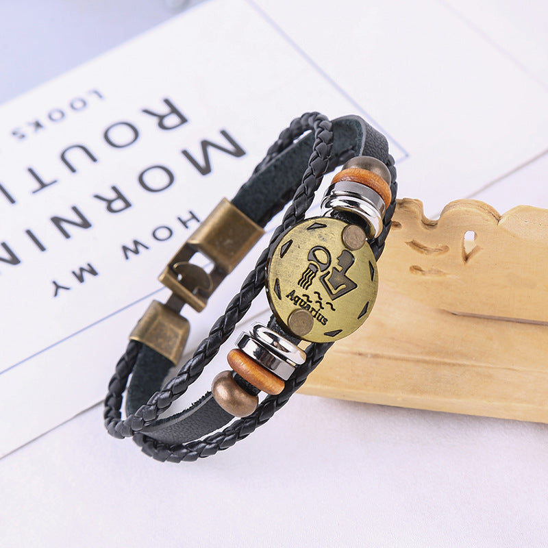 Jewelance™ ZodiacBracelet 1+1 GRATIS: Justerbart Vintage Charme Stjernetegn Armbånd