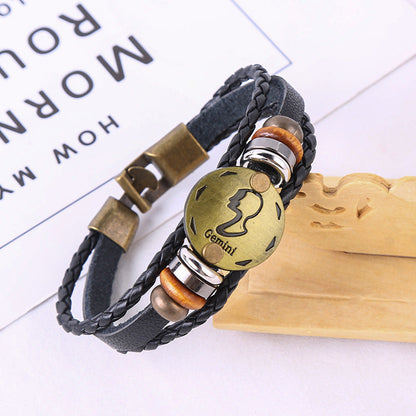 Jewelance™ ZodiacBracelet 1+1 GRATIS: Justerbart Vintage Charme Stjernetegn Armbånd