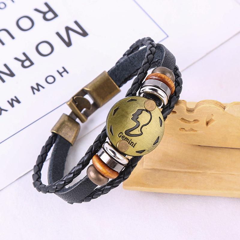 Jewelance™ ZodiacBracelet 1+1 GRATIS: Justerbart Vintage Sjarm Stjernetegn Armbånd