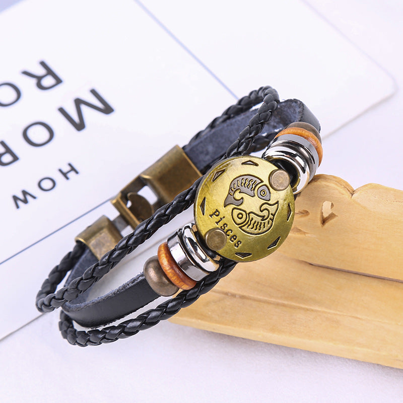 Jewelance™ ZodiacBracelet 1+1 GRATIS: Justerbart Vintage Charme Stjernetegn Armbånd