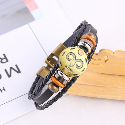 Jewelance™ ZodiacBracelet 1+1 GRATIS: Justerbart Vintage Charme Stjernetegn Armbånd