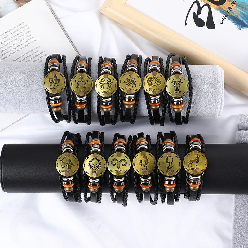 Jewelance™ ZodiacBracelet 1+1 GRATIS: Justerbart Vintage Charme Stjernetegn Armbånd