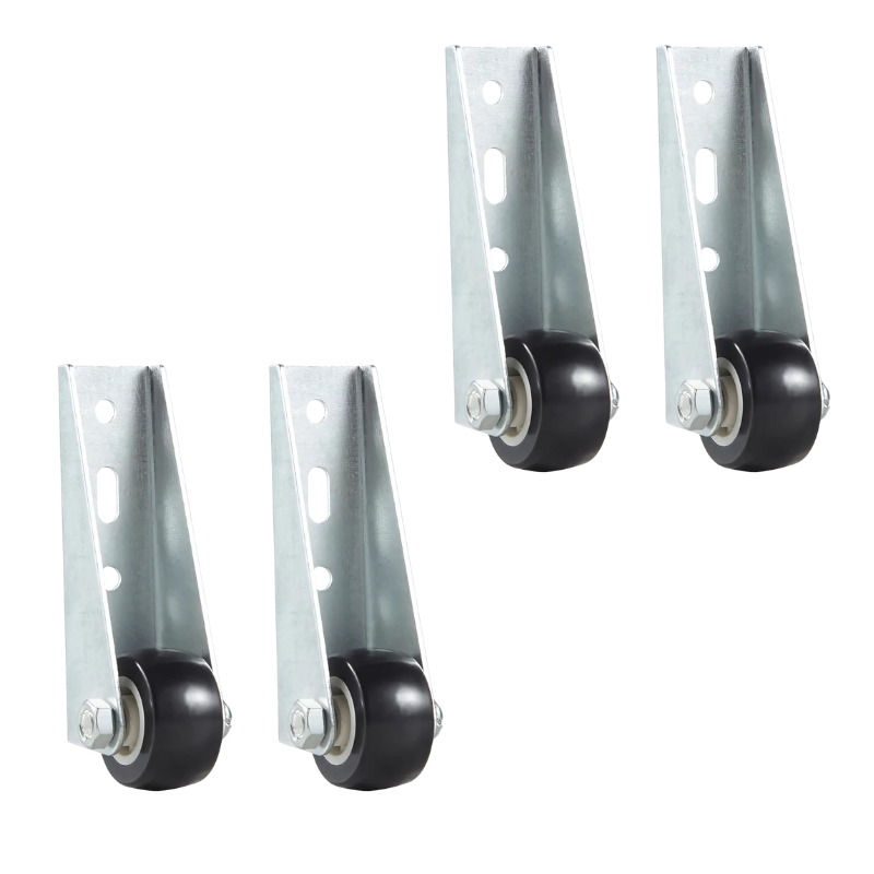 Globetrek° CasterWheels 4+4 GRATIS: Plassbesparende Kraftige Møbelhjul