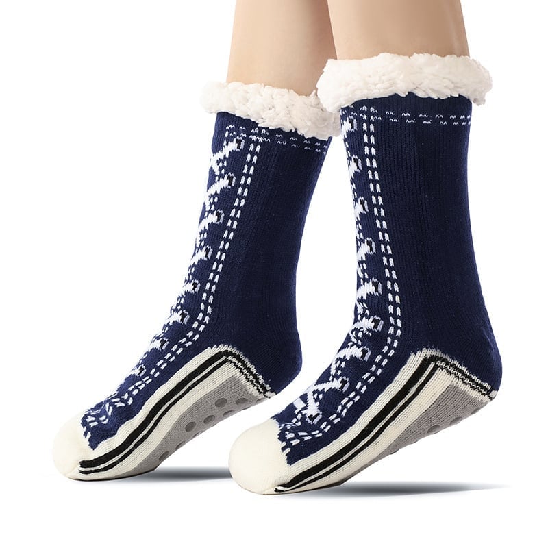 Happy™ HomeSocks: Fluffy Tykke Vinter Hjemmesokker
