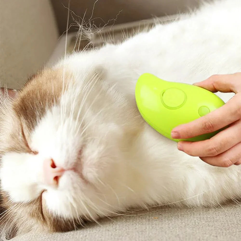 DogCatFri™ SteamBrush: Damp Kjæledyr Pleiebørste
