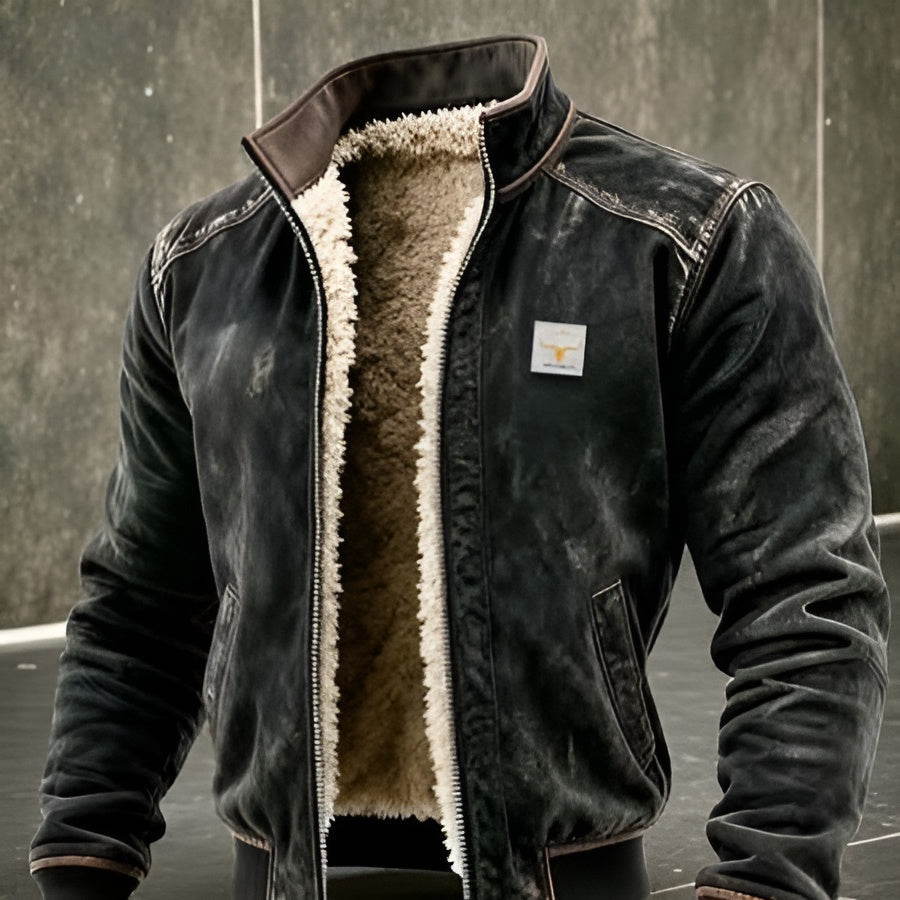 Icone™ RuggedJacket: Ultimativ Vintage Mænd Vinter Robust Jakke