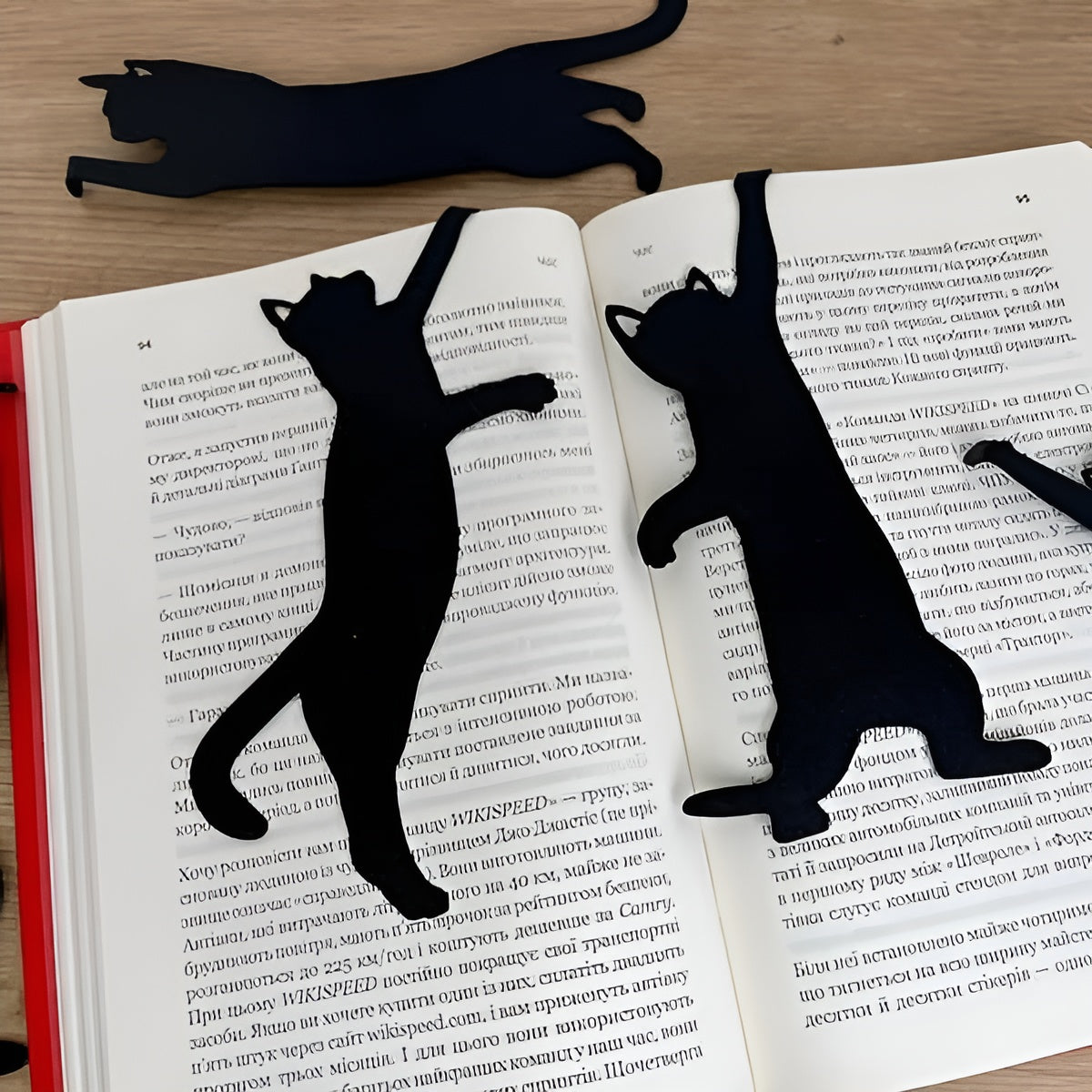 CatBookmark: Dekorativ Side Markør Og Kat Bogmærke Clips Sæt