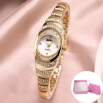 Jewelance™ ElegantWatch: Elegant Moderne Dameklokke Med Gaveeske