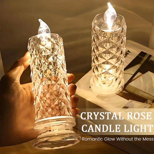 Ledsen™ CrystalCandle 1+1 GRATIS: Elegant Krystalllys Inspirert LED Bordlampe