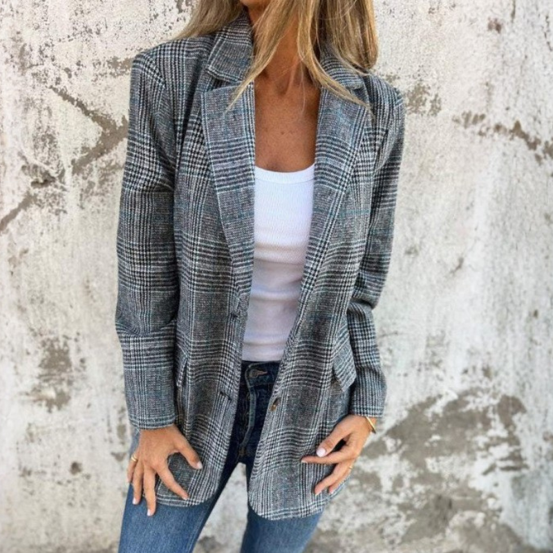 Icone™ LapelBlazer: Kvinders Stilfulde Afslappet Revers Blazer