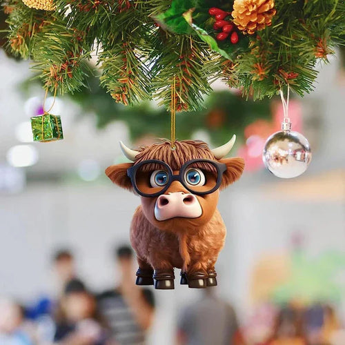 CowDecor - Tegneserie Ku Juletrepynt