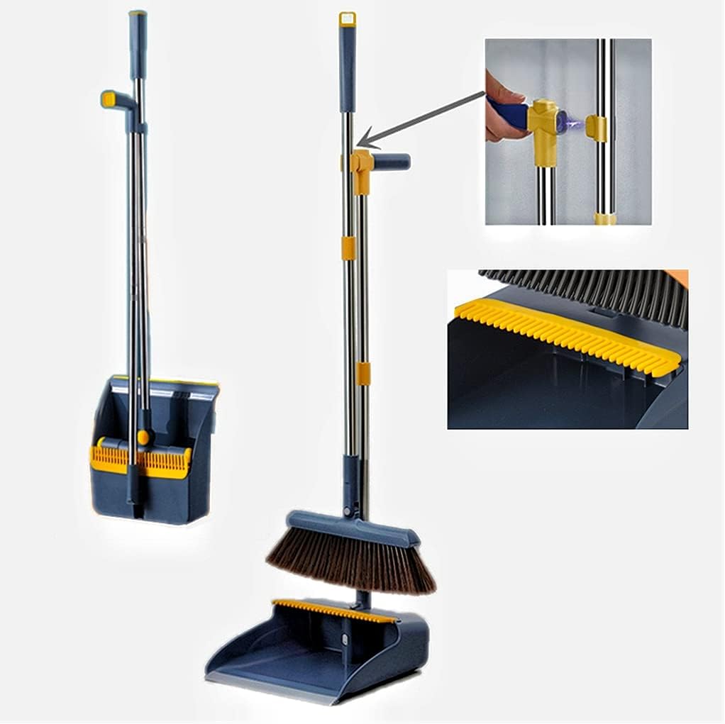 Cleaner Pro° FlexibleBroom: Justerbar Langt Håndtag Nem Opbevaring Fleksibel Fejeblad
